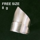 FINE SILVER RINGS SOLID HANDCRAFT FREE SIZE 8g PLAIN MINIMAL ROLL R23827
