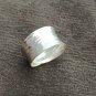 FINE SILVER RINGS NO STONE CRAFT VINTAGE FREE SIZE ADJUSTABLE 5 g HAMMER 3A7A7