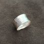 FINE SILVER RINGS NO STONE CRAFT VINTAGE FREE SIZE ADJUSTABLE 5 g HAMMER 3A7A7