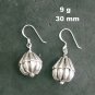 FINE SILVER EARRINGS NO STONE CRAFT VINTAGE 9g BALLOON CHARMS #EE11