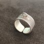 FINE SILVER RINGS 925 ADJUSTABLE FREE SIZE VINTAGE CRAFT 6 g CHARMS SELECT #013