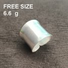 FINE SILVER RINGS 925 ADJUSTABLE FREE SIZE VINTAGE CRAFT 6 g PLAIN MINIMAL #008