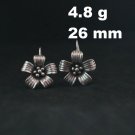 Fine Silver Earrings Sterling 925 Jewelry 4g Dangle HOOK ORANGE JASMINE 323817