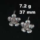 Fine Silver Earrings Sterling 925 Jewelry 7g Dangle Cape Jasmine 323813