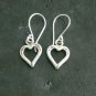 Fine Silver Earrings Sterling 925 Jewelry 3g Little Cute Heart 23828