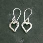 Fine Silver Earrings Sterling 925 Jewelry 3g Little Cute Heart 23828