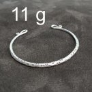 FINE Silver Bangle Bracelet 925 CRAFT Tribal 11g JEWELRY VINTAGE TRIBAL #12