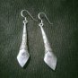 Fine Silver Earrings Sterling 925 Dangle 7g Crafted Vintage LONG STICK 24402