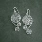 Fine Silver Earrings Sterling 925 Jewelry 11g Swirl Filigree Spiral 23827