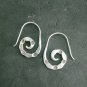 FINE SILVER EARRINGS NO STONE CRAFT VINTAGE 6g FILIGREE HOOK #E9E9