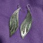 Fine Silver Earrings Sterling 925 Jewelry 10g Spike Engraved Flipper L1727
