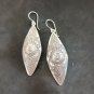 Fine Silver Earrings Sterling 925 Dangle 10g Long filigree Retro 24131