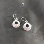 Fine Silver Earrings Sterling 925 Dangle 4g Tribal Crafted Engrave Vintage 24102
