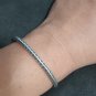 FINE Silver Bangle Bracelet 925 CRAFT Tribal 24g JEWELRY VINTAGE SNAKE #17