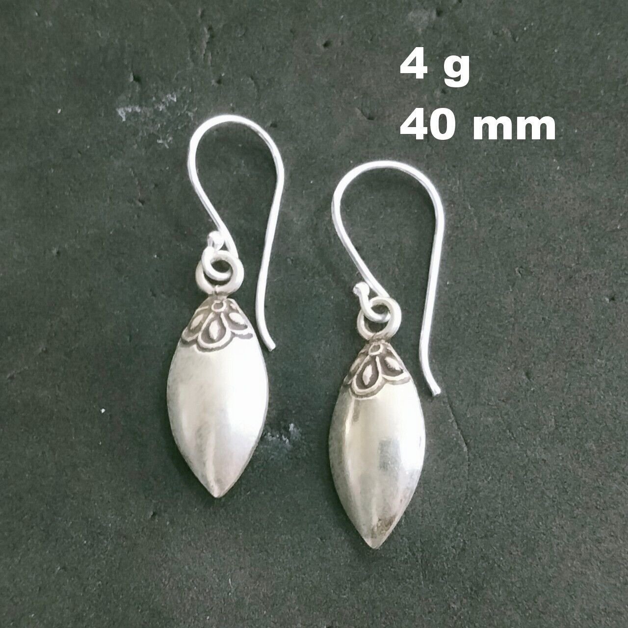 Fine Silver Earrings Sterling 925 Jewelry 4g Gojiberry Charms Shape 23826