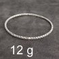 FINE Silver Bangle Bracelet 925 CRAFT Triba 12g JEWELRY VINTAGE XXX ROUND #27