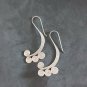 Fine Silver Earrings Sterling 925 Dangle 9g Retro Filigree Long Hook 24115