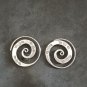 Fine Silver Earrings Sterling 925 Dangle 9g Round Filigree Swirl 24128