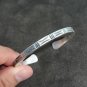 FINE Silver Bangle Bracelet 925 CRAFT Tribal 28g JEWELRY VINTAGE SOLID #14