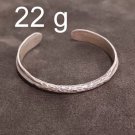 FINE Silver Bangle Bracelet 925 CRAFT Tribal 22g JEWELRY VINTAGE ROUGH #08