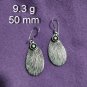 Fine Silver Earrings Sterling 925 Jewelry 9g Noble Feather Charms L1729