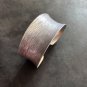 FINE Silver Bangle Bracelet 925 CRAFT CUFF Tribal 30g JEWELRY SCRATCH VINTAGE