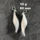Fine Silver Earrings Sterling 925 Dangle 10g Vintage Slap Hook Women 24116