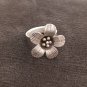 FINE SILVER RINGS NO STONE CRAFT VINTAGE FREE SIZE ADJUSTABLE 6 g COSMOS 31A6A6