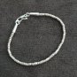 FINE SILVER BRACELET 999 TRIBAL CRAFT VINTAGE 4g TUBE BEAD PODDUANG #41