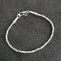 FINE SILVER BRACELET 999 TRIBAL CRAFT VINTAGE 4g TUBE BEAD PODDUANG #41