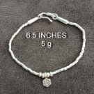 FINE SILVER BRACELET 999 TRIBAL CRAFT VINTAGE 5g CUTE CHARMS STYLES #52