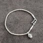 FINE SILVER BRACELET 999 TRIBAL CRAFT VINTAGE 8g HIPROSE CHARMS THIN BAND #62