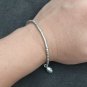 FINE SILVER BRACELET 999 TRIBAL CRAFT VINTAGE 8g HIPROSE CHARMS THIN BAND #62