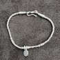 FINE SILVER BRACELET 999 TRIBAL CRAFT VINTAGE 5.8g MINI CHARMS THIN #55