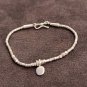 FINE SILVER BRACELET 999 TRIBAL CRAFT VINTAGE 5.8g MINI CHARMS THIN #55
