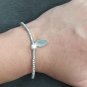 FINE SILVER BRACELET 999 TRIBAL CRAFT VINTAGE 8g BALL & LEAF CHARMS STYLES #53