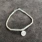 FINE SILVER BRACELET 999 TRIBAL CRAFT VINTAGE 7.7g ROUND ELEPHANT CHARMS #58