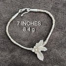 FINE SILVER BRACELET 999 TRIBAL CRAFT VINTAGE 8.4g LUXUARY NATUR CHARMS #57