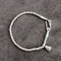 FINE SILVER BRACELET 999 TRIBAL CRAFT VINTAGE 7g PRIM ROSE CHARMS #54