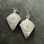 FINE SILVER EARRINGS NO STONES CRAFT VINTAGE DANGLES 6g LOCAL THEME #REE31