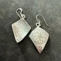 FINE SILVER EARRINGS NO STONES CRAFT VINTAGE DANGLES 6g LOCAL THEME #REE31