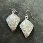 FINE SILVER EARRINGS NO STONES CRAFT VINTAGE DANGLES 6g LOCAL THEME #REE31