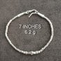 FINE SILVER BRACELET 999 TRIBAL CRAFT VINTAGE 6.2g PREMIUM BEADS #59
