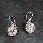 Fine Silver Earrings Sterling 925 Dangle 4g Vintage Engraved Charms 24124