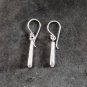 Fine Silver Earrings Sterling 925 Dangle 2g minimal Stick charms 24132