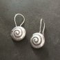 FINE SILVER EARRINGS NO STONES CRAFT VINTAGE DANGLES 4g FANCY SNAIL #REE22