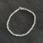 FINE SILVER BRACELET 999 TRIBAL CRAFT VINTAGE 9g SILVER BEAD MINIMAL #38