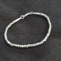 FINE SILVER BRACELET 999 TRIBAL CRAFT VINTAGE 9g SILVER BEAD MINIMAL #38