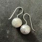 FINE SILVER EARRINGS NO STONES CRAFT VINTAGE DANGLES 6g FANCY BALL #REE24