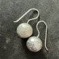 FINE SILVER EARRINGS NO STONES CRAFT VINTAGE DANGLES 6g FANCY BALL #REE24